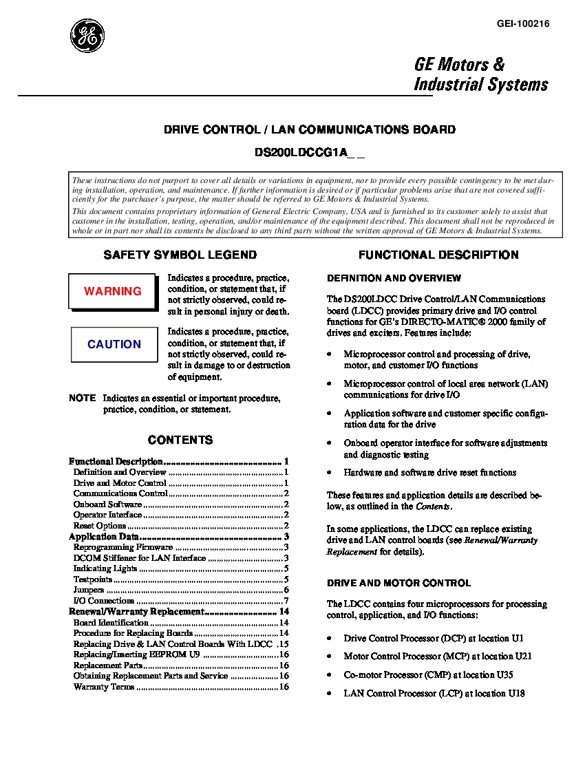 First Page Image of DS200LDCCG1A MANUAL GEI-100216.pdf